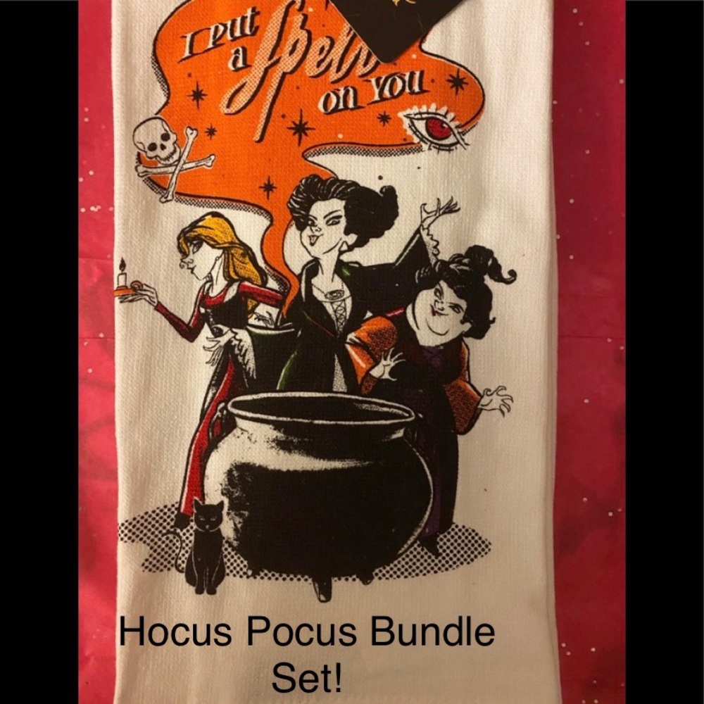 Hocus Pocus Kitchen Towels, Mitten Set & Spatula Set
